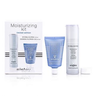 SISLEY MOISTURIZING KIT: HYDRA-GLOBAL AIRLESS 40ML + EXPRESS FLOWER GEL 60ML 2PCS