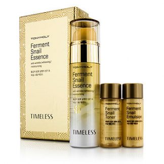 TONYMOLY TIMELESS FERMENT SNAIL ESSENCE SET: SNAIL ESSENCE 50ML + SNAIL TONER 20ML + SNAIL EMULSION 20ML 3PCS