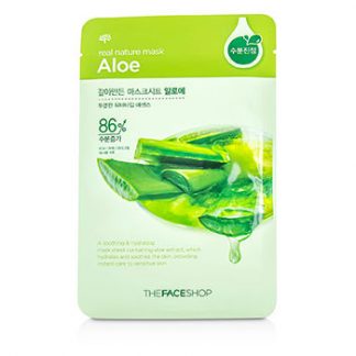 THE FACE SHOP REAL NATURE MASK - ALOE (SOOTHING &AMP; HYDRATING) 10X20G/0.7OZ