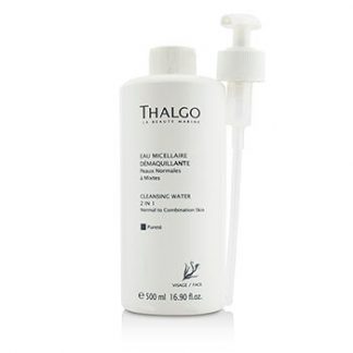 THALGO CLEANSING WATER 2-IN-1 - WITH PUMP - SALON SIZE 500ML/16.9OZ