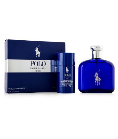 RALPH LAUREN POLO BLUE TRAVEL EXCLUSIVE 2PCS GIFT SET FOR MEN