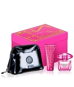 VERSACE BRIGHT CRYSTAL ABSOLU BLACK POUCH GIFT SET FOR WOMEN