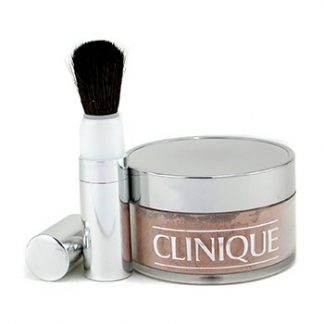 CLINIQUE BLENDED FACE POWDER + BRUSH - NO. 04 TRANSPARENCY; PREMIUM PRICE DUE TO SCARCITY  35G/1.2OZ