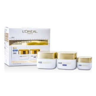 L'OREAL AGE PERFECT PROGRAMME: DAY CREAM + EYE CREAM + NIGHT CREAM  3PCS