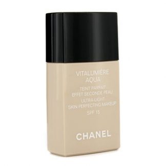 CHANEL VITALUMIERE AQUA ULTRA LIGHT SKIN PERFECTING MAKE UP SFP 15 - # 40 BEIGE  30ML/1OZ