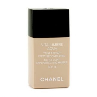 CHANEL VITALUMIERE AQUA ULTRA LIGHT SKIN PERFECTING MAKE UP SFP 15 - # 32 BEIGE ROSE  30ML/1OZ