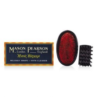 MASON PEARSON BOAR BRISTLE - LARGE EXTRA MILITARY PURE BISTLE LARGE SIZE HAIR BUSH (DARK RUBY)  1PC