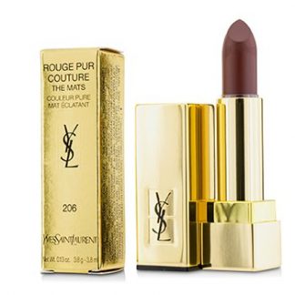 YVES SAINT LAURENT ROUGE PUR COUTURE THE MATS - # 206 GRENAT SATISFACTION  3.8G/0.13OZ