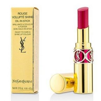 YVES SAINT LAURENT ROUGE VOLUPTE SHINE - # 5 FUCHSIA IN EXCESS/ FUCHSIA CHIFFON  4.5G/0.15OZ