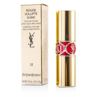 YVES SAINT LAURENT ROUGE VOLUPTE SHINE - # 12 CORAL INCANDESCENT/ CORAIL DOLMAN  4.5G/0.15OZ