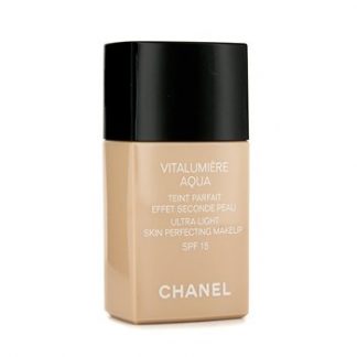 CHANEL VITALUMIERE AQUA ULTRA LIGHT SKIN PERFECTING MAKE UP SPF15 - # 30 BEIGE  30ML/1OZ