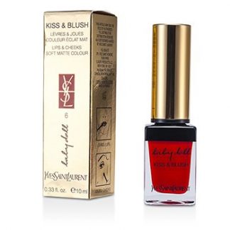 YVES SAINT LAURENT BABY DOLL KISS &AMP; BLUSH - # 06 ROUGE LIBERTINE  10ML/0.33OZ