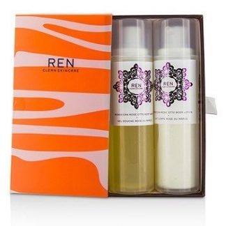 REN MOROCOCANN ROSE DUO: BODY WASH 200ML/6.8OZ + BODY LOTION 200ML/6.8OZ  2PCS