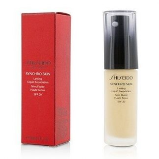 SHISEIDO SYNCHRO SKIN LASTING LIQUID FOUNDATION SPF 20 - GOLDEN 2  30ML/1OZ