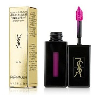 YVES SAINT LAURENT ROUGE PUR COUTURE VERNIS A LEVRES VINYL CREAM CREAMY STAIN - # 405 EXPLICIT PINK  5.5ML/0.18OZ