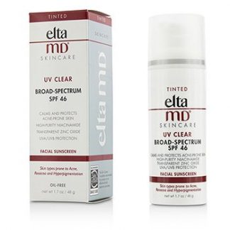 ELTAMD UV CLEAR FACIAL SUNSCREEN SPF 46 - FOR SKIN TYPES PRONE TO ACNE, ROSACEA &AMP; HYPERPIGMENTATION - TINTED  48G/1.7OZ
