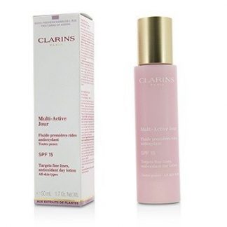 CLARINS MULTI-ACTIVE DAY TARGETS FINE LINES ANTIOXIDANT DAY LOTION - FOR ALL SKIN TYPES  50ML/1.7OZ