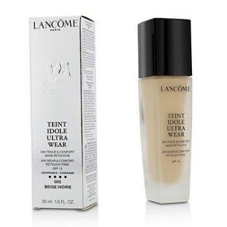 LANCOME TEINT IDOLE ULTRA WEAR 24H WEAR &AMP; COMFORT FOUNDATION SPF 15 - # 005 BEIGE IVOIRE  30ML/1OZ