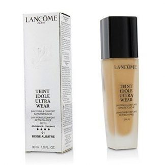 LANCOME TEINT IDOLE ULTRA WEAR 24H WEAR &AMP; COMFORT FOUNDATION SPF 15 - # 01 BEIGE ALBATRE  30ML/1OZ