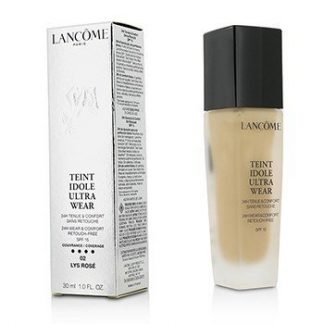 LANCOME TEINT IDOLE ULTRA WEAR 24H WEAR &AMP; COMFORT FOUNDATION SPF 15 - # 02 LYS ROSE  30ML/1OZ