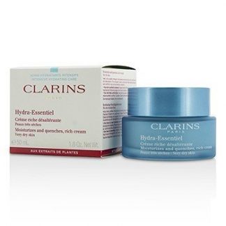 CLARINS HYDRA-ESSENTIEL MOISTURIZES &AMP; QUENCHES RICH CREAM - VERY DRY SKIN  50ML/1.8OZ