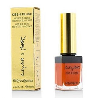 YVES SAINT LAURENT BABY DOLL KISS &AMP; BLUSH - # 24 ORANGE INTREPIDE  10ML/0.33OZ