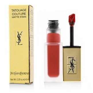 YVES SAINT LAURENT TATOUAGE COUTURE MATTE STAIN - # 12 RED TRIBE  6ML/0.2OZ