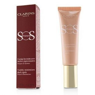 CLARINS SOS PRIMER - # 03 CORAL (VISIBLY MINIMIZES DARK SPOTS)  30ML/1OZ