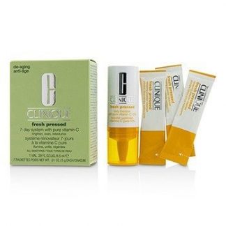CLINIQUE FRESH PRESSED 7-DAY SYSTEM WITH PURE VITAMIN C (1X DAILY BOOSTER 8.5ML + 7X RENEWING POWDER CLEANSER 0.5G)  -