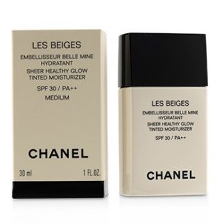 CHANEL LES BEIGES SHEER HEALTHY GLOW TINTED MOISTURIZER SPF 30 - # MEDIUM LIGHT  30ML/1OZ