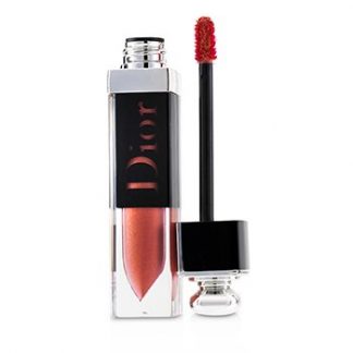 CHRISTIAN DIOR DIOR ADDICT LACQUER PLUMP - # 538 DIOR GLITZ (GLITTERLY CORAL)  5.5ML/0.18OZ