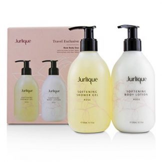 JURLIQUE ROSE BODY DUO SET: SOFTENING ROSE SHOWER GEL 300ML/10OZ + ROSE SOFTENING BODY LOTION 300ML/10OZ  2PCS