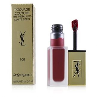 YVES SAINT LAURENT TATOUAGE COUTURE THE METALLICS - # 106 GILDED FUCHSIA RIVALS  6ML/0.2OZ