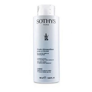 SOTHYS EYE AND LIP MAKE UP REMOVING FLUID WITH MALLOW EXTRACT - FOR ALL MAKE UP EVEN WATERPROOF (SALON SIZE)  500ML/16.9OZ