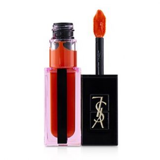 YVES SAINT LAURENT ROUGE PUR COUTURE VERNIS Ã€ LÃ¨VRES WATER STAIN - # 607 INONDATION ORANGE  5.9ML/0.20OZ